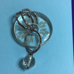 Silpada sterling silver and glass pendant